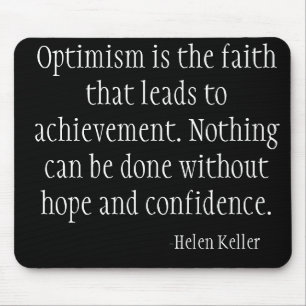 Schwarzer Computer Mousepad (Helen Keller)