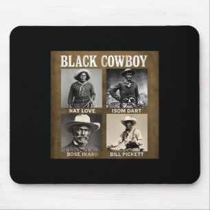 Schwarzer Cowboy Western Rodeo Melanin Schwarze Ge Mousepad