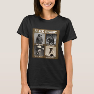 Schwarzer Cowboy Western Rodeo Melanin Schwarze Ge T-Shirt