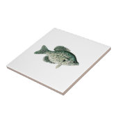 Schwarzer Crappie Fliese (Seite)