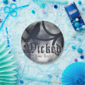 Schwarzer Crow-Bird-Halloween-Party Pappteller (Party)