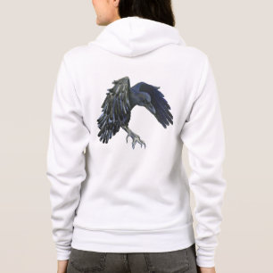 Schwarzer Crow-Meister der Zeitdarstellung Hoodie