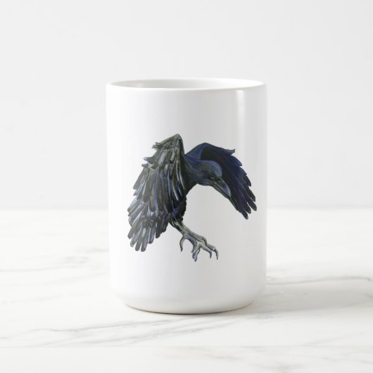 Schwarzer Crow-Meister der Zeitdarstellung Kaffeetasse (Mittel)