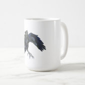 Schwarzer Crow-Meister der Zeitdarstellung Kaffeetasse (VorderseiteRechts)