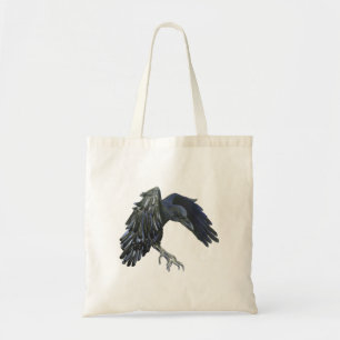 Schwarzer Crow-Meister der Zeitdarstellung Tragetasche
