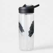 Schwarzer Crow-Meister der Zeitdarstellung Trinkflasche (Links)