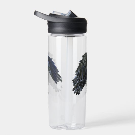 Schwarzer Crow-Meister der Zeitdarstellung Trinkflasche (Rechts)