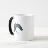 Schwarzer Crow-Meister der Zeitdarstellung Verwandlungstasse (Vorderseite Links)