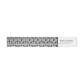 Schwarzer Damask-Pattern-Abschluss (Person)