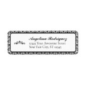 Schwarzer Damask-Pattern-Abschluss (Vorne)