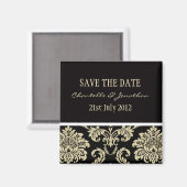 Schwarzer Damaskus speichern Magnet (Vorderseite/Rückseite)