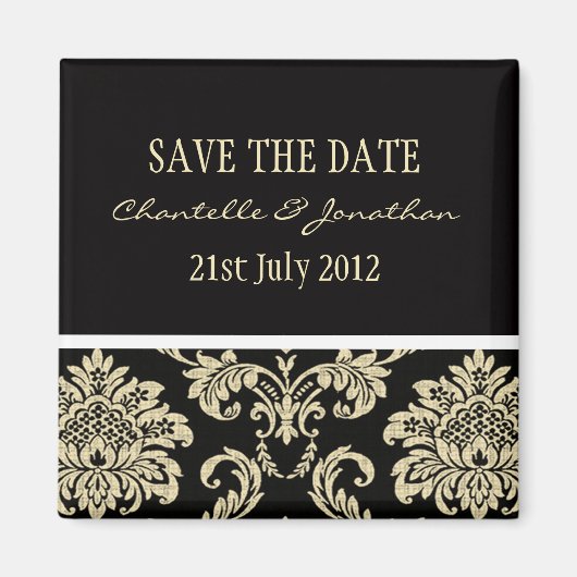 Schwarzer Damaskus speichern Magnet (Vorne)