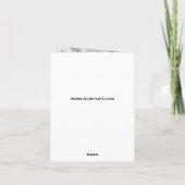 Schwarzer Damast 16 . Geburtstag Karte (Rückseite)