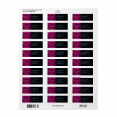 Schwarzer Damast, Magenta (Vorne)