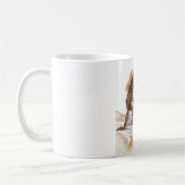 Schwarzer Damen-Strand-Strohhut Kaffeetasse (Links)