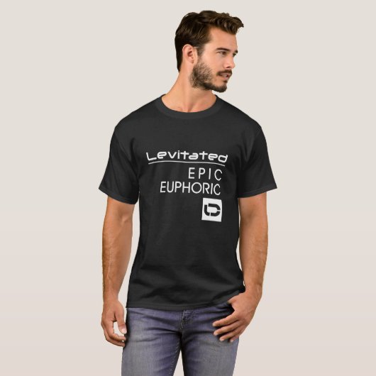 Schwarzer das Gefühl-T - Shirt V3 LEV Männer (Vorne ganz)