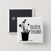 Schwarzer Daumen Button (Vorne & Hinten)