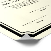 Schwarzer Deko Rahmen Keepake Hochzeitstitel ecru (Ecke)