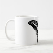 Schwarzer Dekorschmetterling Kaffeetasse (Links)