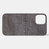 Schwarzer Denim-Stoff. Mode, Texturen und Hintergr Case-Mate iPhone Hülle (Rückseite (Horizontal))
