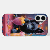 Schwarzer Deutscher Schäferhund, Eiscreme Case-Mate iPhone Hülle (Rückseite (Horizontal))