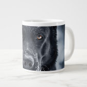 Schwarzer Deutscher Schäferhund Jumbo-Tasse (Vorderseite Rechts)