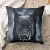 Schwarzer Deutscher Schäferhund Kissen (Decke)