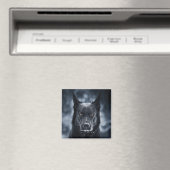 Schwarzer Deutscher Schäferhund Magnet (In Situ (Geschirrspüler))
