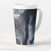 Schwarzer Deutscher Schäferhund Milchtasse (Rechte Ecke)