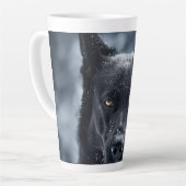 Schwarzer Deutscher Schäferhund Milchtasse (Linke Ecke)