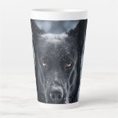 Schwarzer Deutscher Schäferhund Milchtasse (Vorderseite)