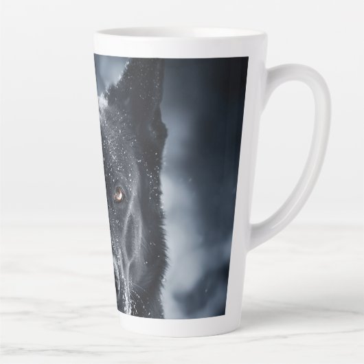 Schwarzer Deutscher Schäferhund Milchtasse (Rechts)