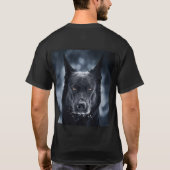 Schwarzer Deutscher Schäferhund T-Shirt (Rückseite)