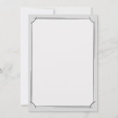 Schwarzer Diamant Edelsteinschmuck. Einladung (Rückseite)