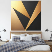 Schwarzer Diamant Leinwanddruck (Insitu (Schlafzimmer))