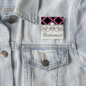 Schwarzer Diamant-Mod-Damast Button (Beispiel)