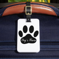 Schwarzer Dog Pfosten mit Individuelle Name