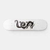 Schwarzer Drache 7 3/4" Skateboard Deck (Horizontal)