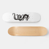 Schwarzer Drache 7 3/4" Skateboard Deck (Horizontal)