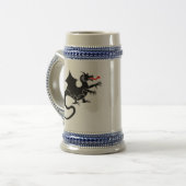 Schwarzer Drache Bierglas (Vorderseite Links)