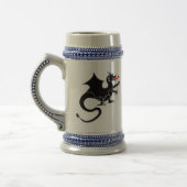 Schwarzer Drache Bierglas (Links)