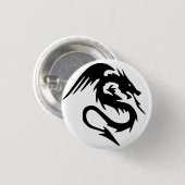 Schwarzer Drache Button (Vorne & Hinten)