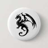 Schwarzer Drache Button (Vorderseite)