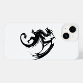 Schwarzer Drache Case-Mate iPhone Hülle (Rückseite (Horizontal))