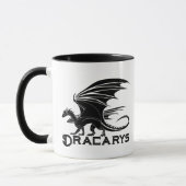 Schwarzer Drache „Dracarys“ Power-Becher Tasse (Links)