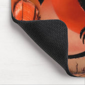 Schwarzer Drache fliegt Mousepad (Ecke)