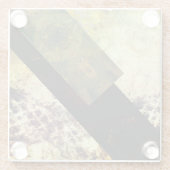 Schwarzer Drache Glasuntersetzer (Rückseite)