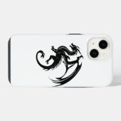Schwarzer Drache iPhone Hülle (Rückseite (Horizontal))