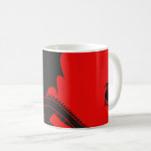 schwarzer Drache Kaffeetasse (VorderseiteRechts)