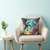 Schwarzer Drache Kissen (Stuhl )